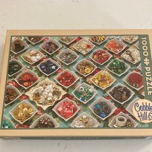 Cobble Hill 1000 piece jigsaw puzzle “Button” theme